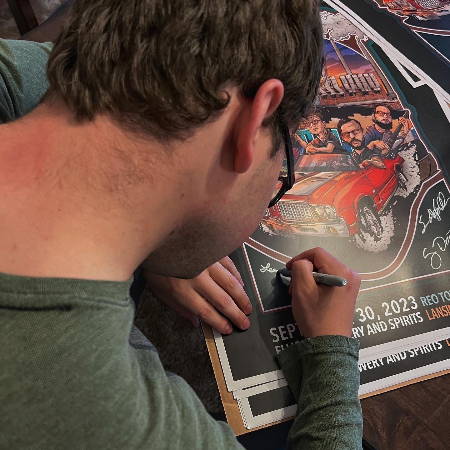 9/30/23 Ellison Brewery and Spirits REO Town Signed Poster