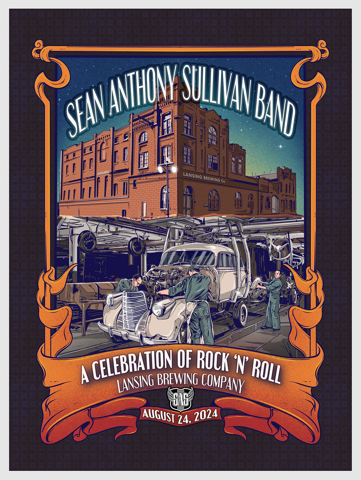 8/24/24 Lansing Brewing Company Show Signed Poster