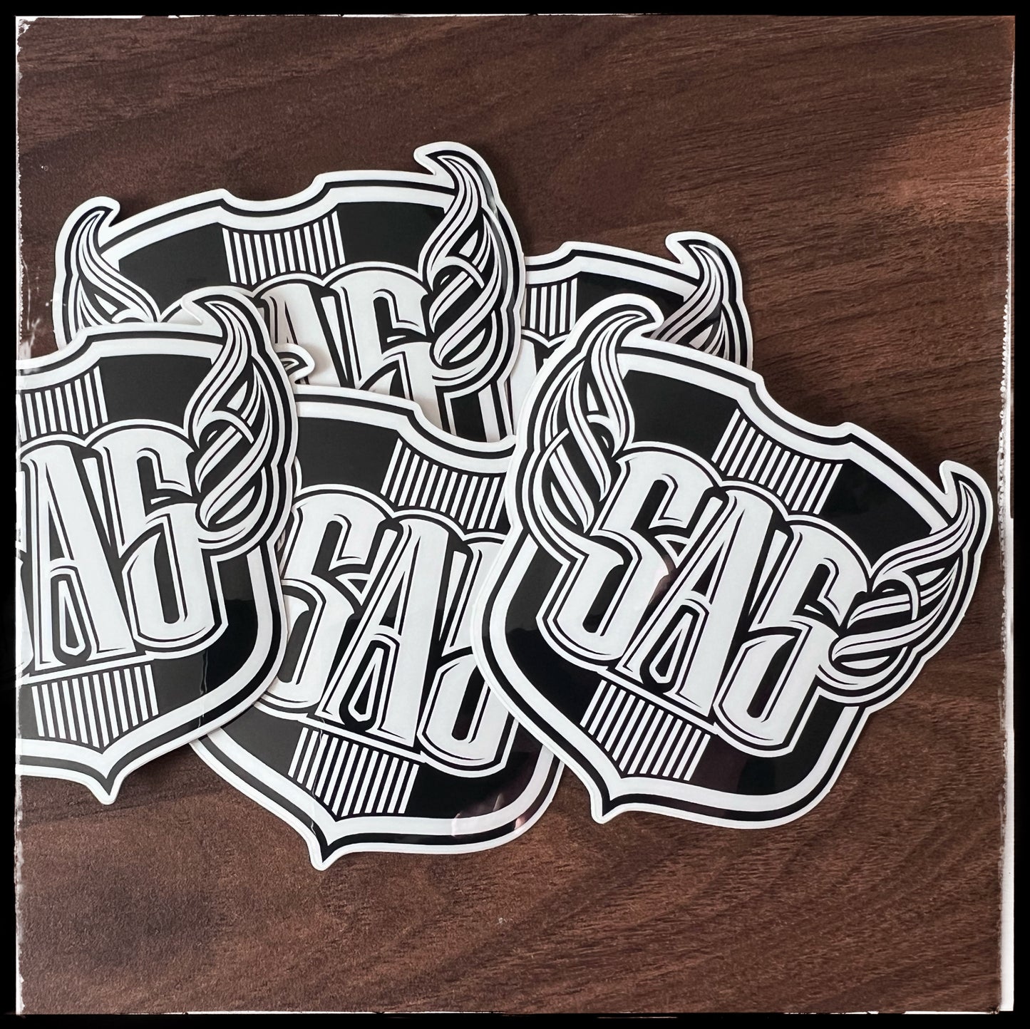SAS Shield Logo Sticker – Die Cut Glossy Vinyl (3” x 3”)