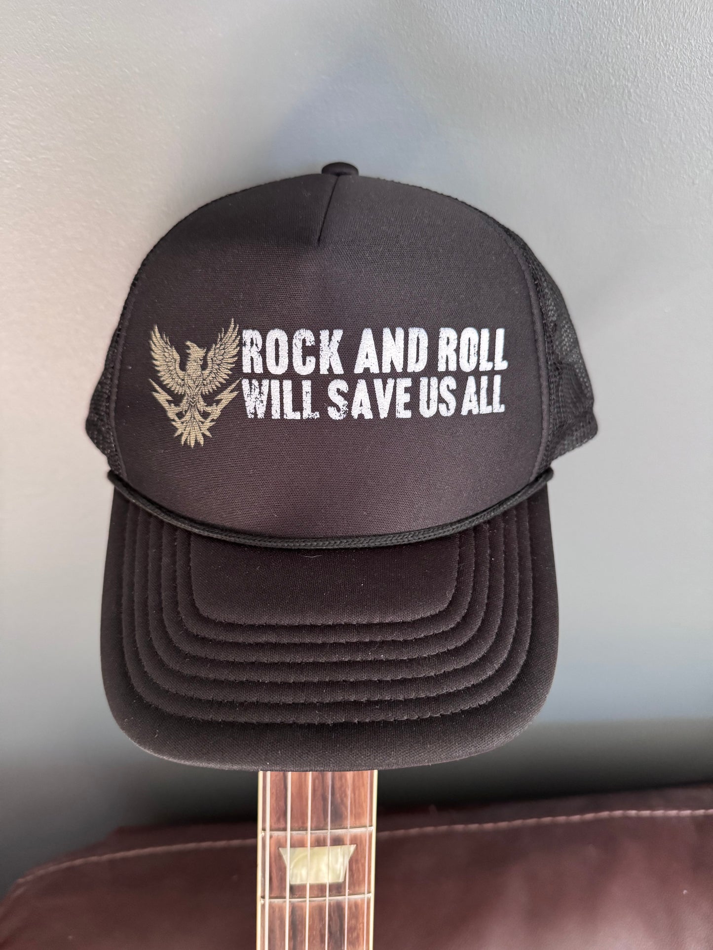 “Rock And Roll Will Save Us All” Trucker Hat - IFYKYK Edition
